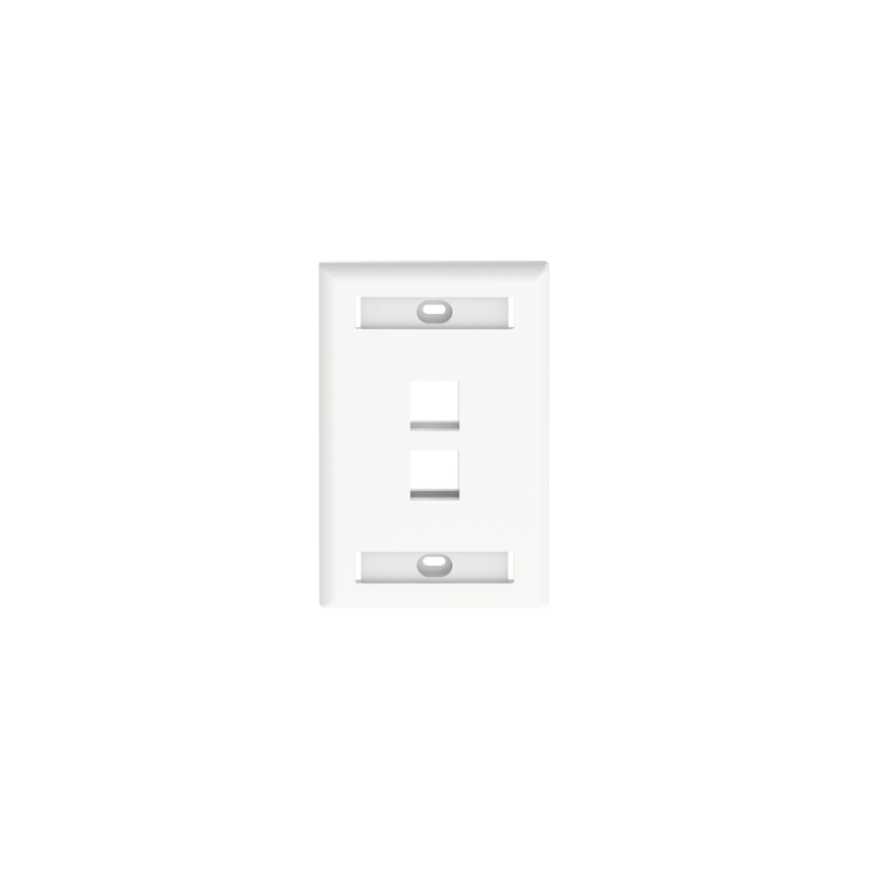 Placa Pared Panduit 2 Puertos Keystone Blanco | Precio México - Envío Inmediato | LM Soluciones