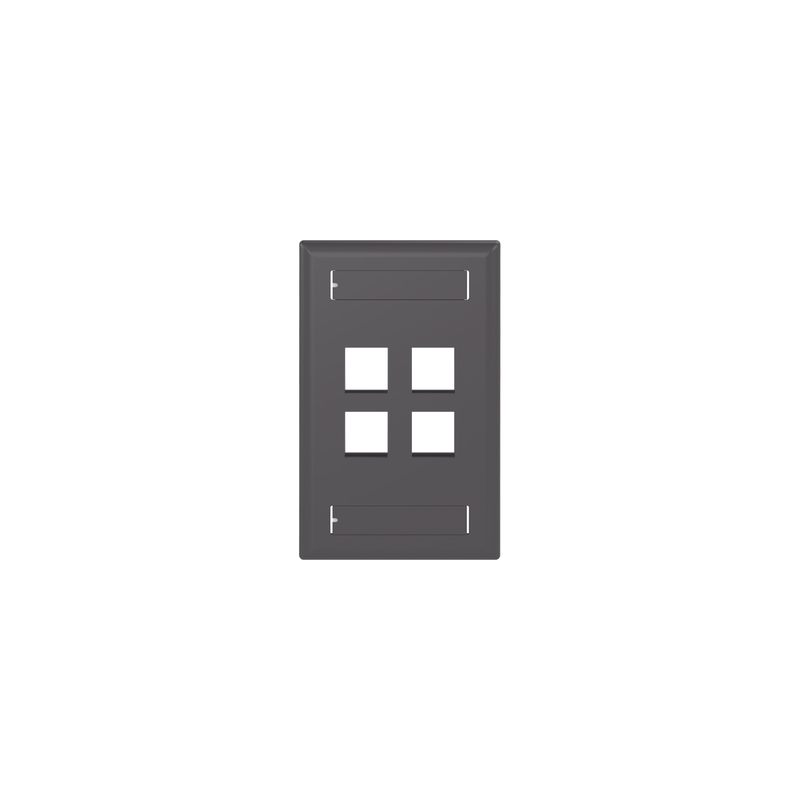 Placa de Pared Vertical 4 Puertos Keystone Panduit Negro | Precio México - Envío Inmediato | LM Soluciones