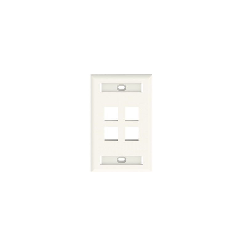 Placa Pared Panduit 4 Puertos Keystone Blanco Mate | Precio México - Envío Inmediato | LM Soluciones