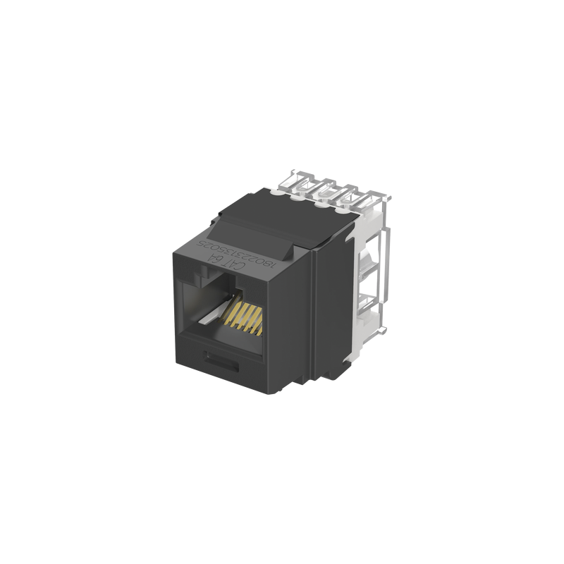 Jack Keystone Panduit Cat6A Negro de Impacto 110 | Precio México - Envío Inmediato | LM Soluciones