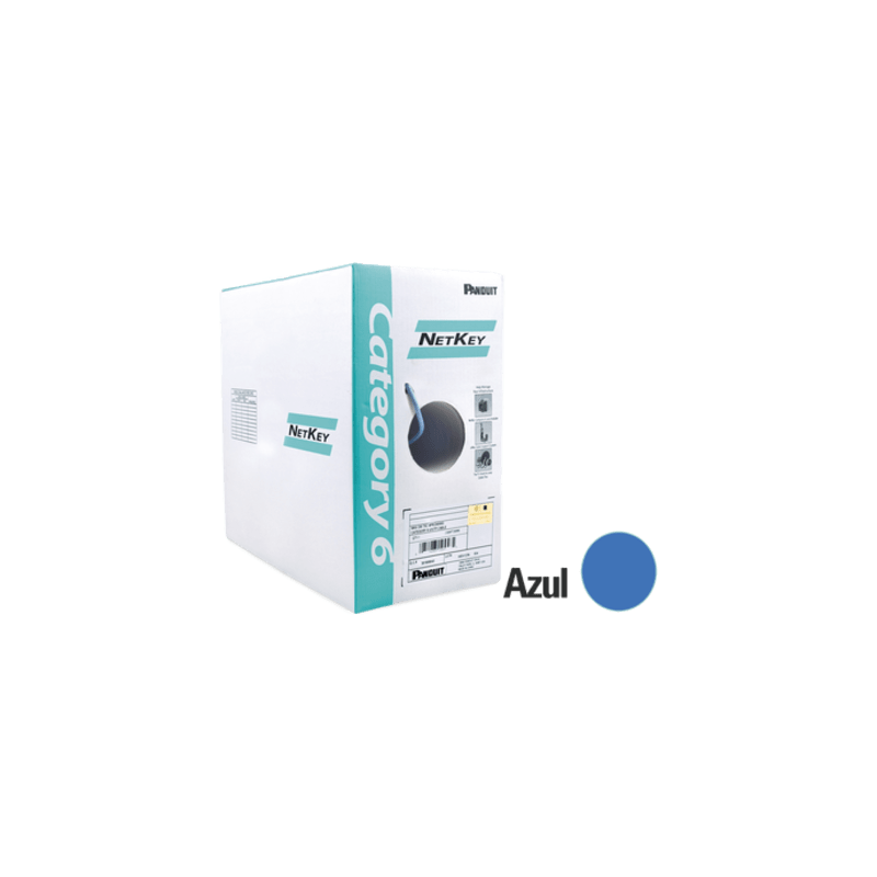 Bobina Cable UTP Cat6 Panduit 305m Azul | LM Soluciones