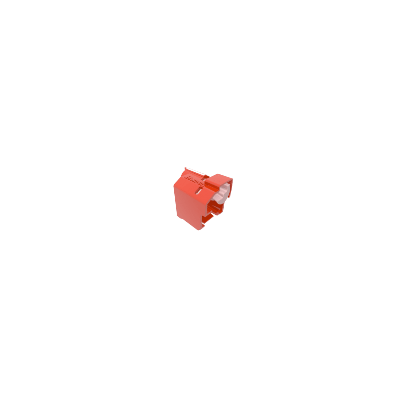Kit 100 Dispositivos Anti-Desconexión RJ45 Panduit Rojo + 5