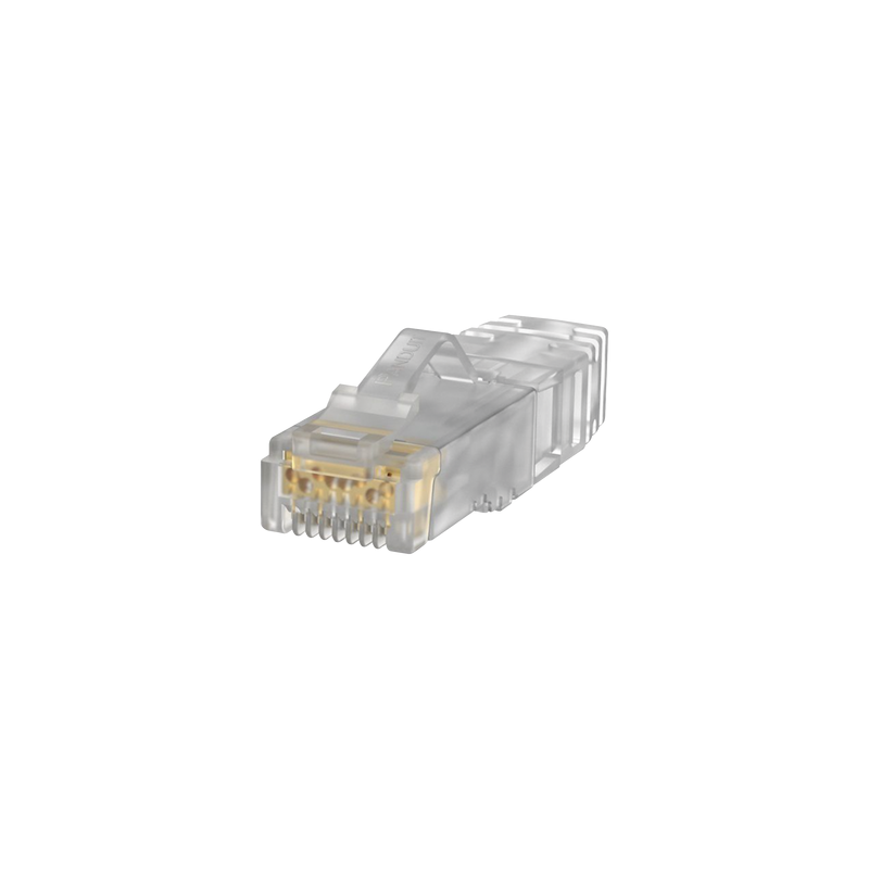 Plug RJ45 Cat6A UTP 26 AWG 50 Micras Oro - Panduit 100 pz | Precio México - Envío Inmediato | LM Soluciones