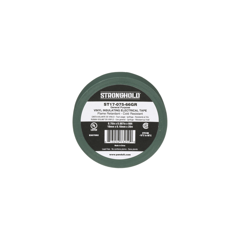 Cinta Eléctrica PVC Stronghold 19mm Verde 20m Panduit | Precio México - Envío Inmediato | LM Soluciones