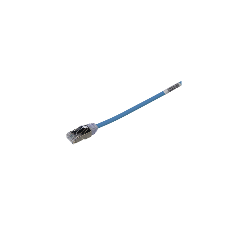 Patch Cord Cat6A 28 AWG S/FTP 0.2m Azul PANDUIT