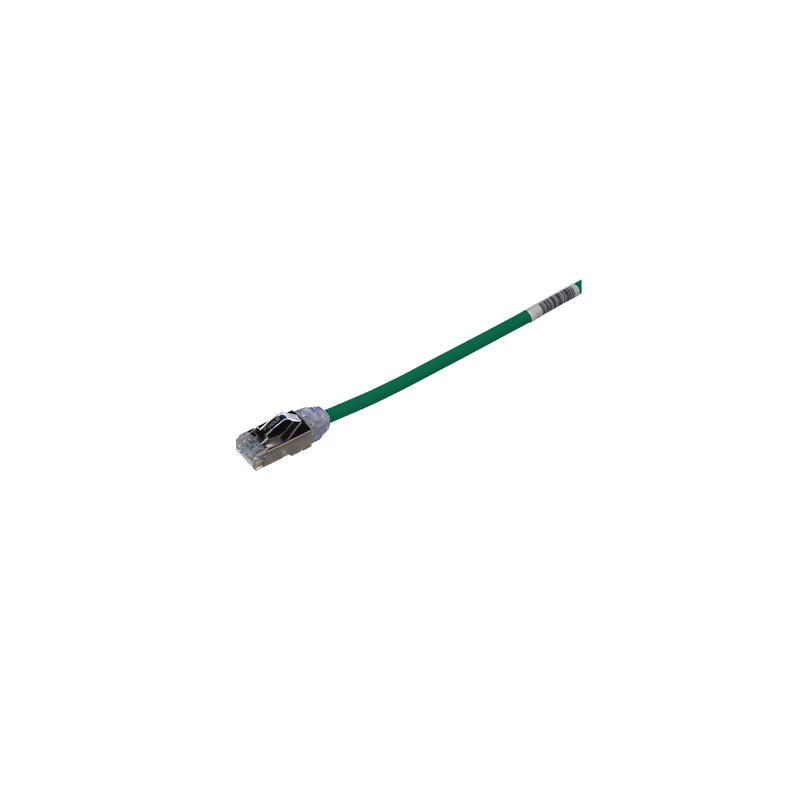 Patch Cord Cat6A 28 AWG Blindado S/FTP 20 cm Verde Panduit