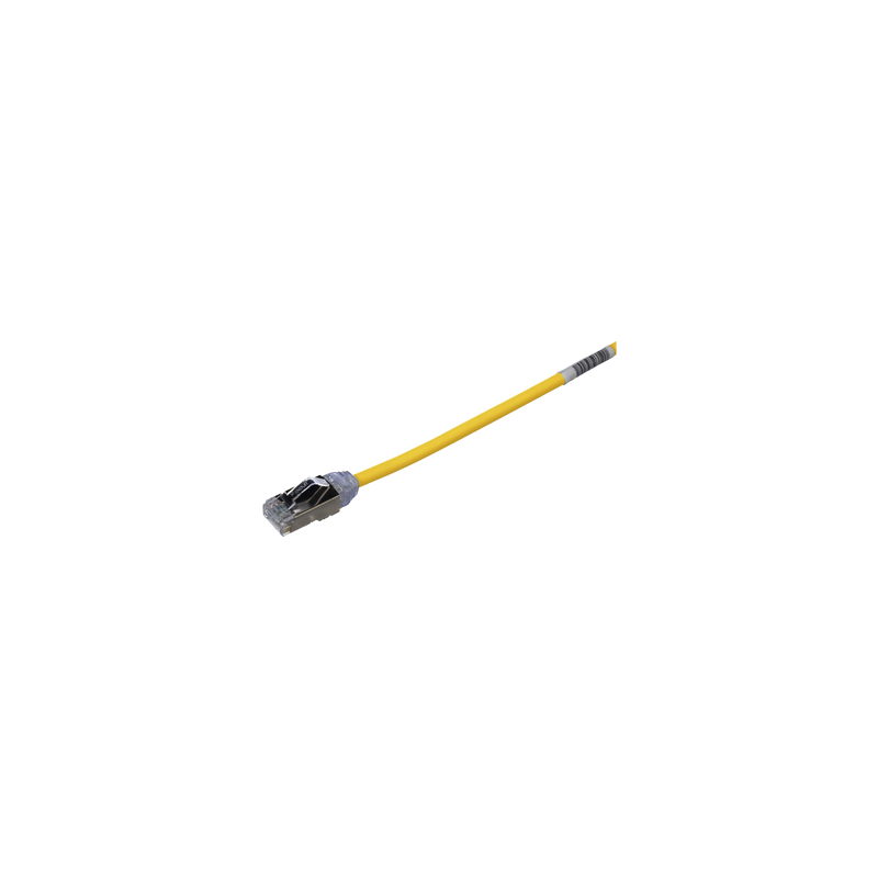 Patch Cord Cat6A 28 AWG S/FTP 20 cm Amarillo Panduit