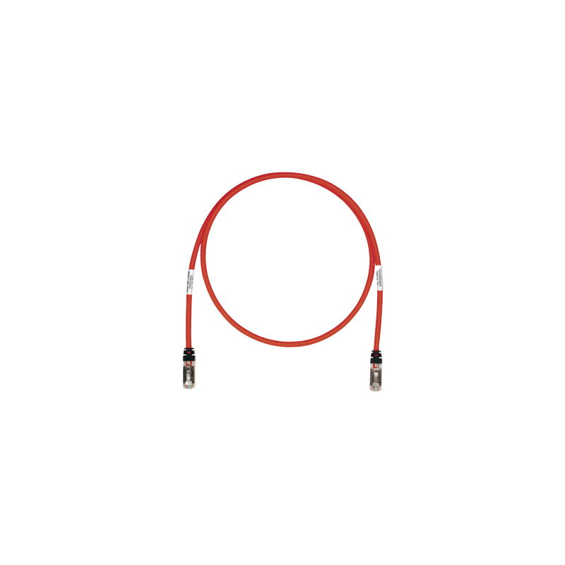 Patch Cord Cat6A Blindado S/FTP 7.62m Rojo PANDUIT