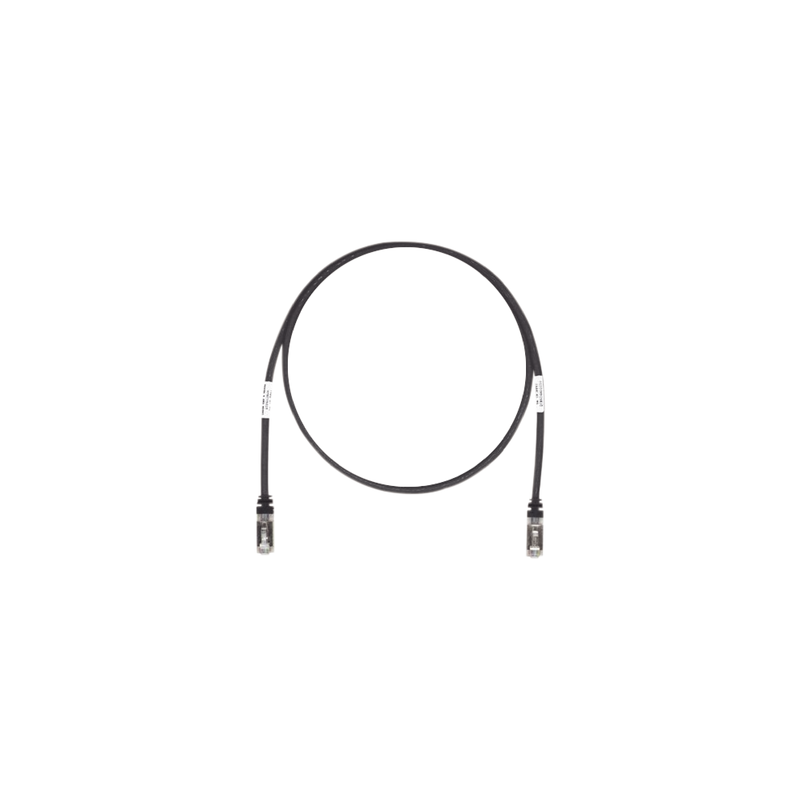Patch Cord Cat6A Blindado S/FTP 2.13m Negro Panduit | Precio México - Envío Inmediato | LM Soluciones