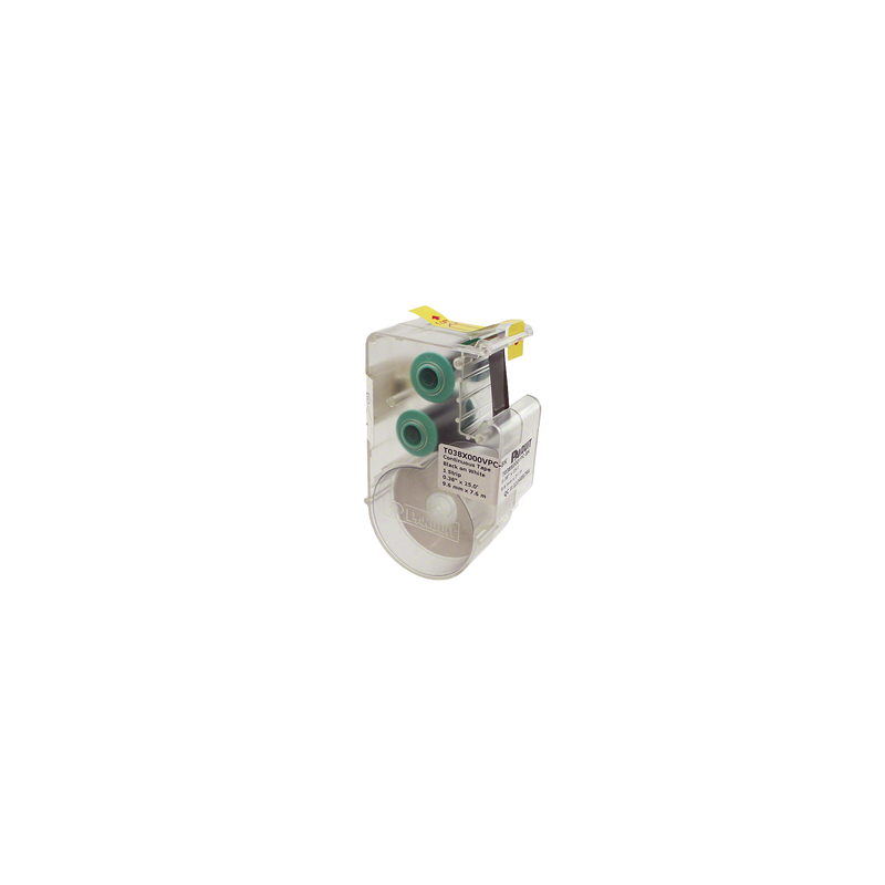 Casete Etiquetas Vinilo PANDUIT Negro S/Blanco 9.65mm x 7.6m