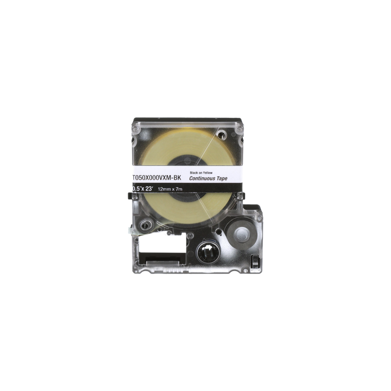 Casete Etiquetas Vinilo Panduit Negro/Amarillo 9mm x 7m