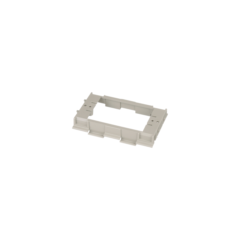 Soporte para Montaje de Faceplates en Canaleta T70, PVC Gris