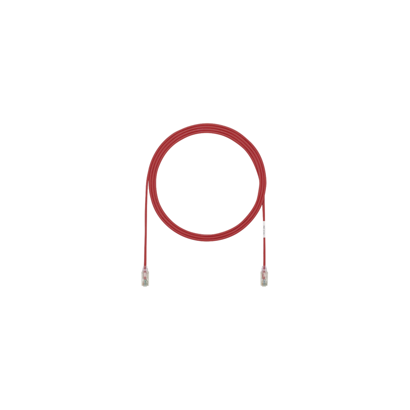 Cable de Parcheo TX6 UTP Cat6 28AWG Rojo 0.3m PANDUIT