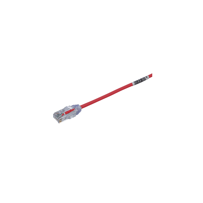 Cable de Parcheo TX6 UTP Cat6 Rojo 8 Pulgadas Panduit