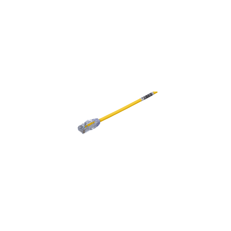 Cable de Parcheo UTP Cat6A 28AWG Amarillo 0.61m Panduit