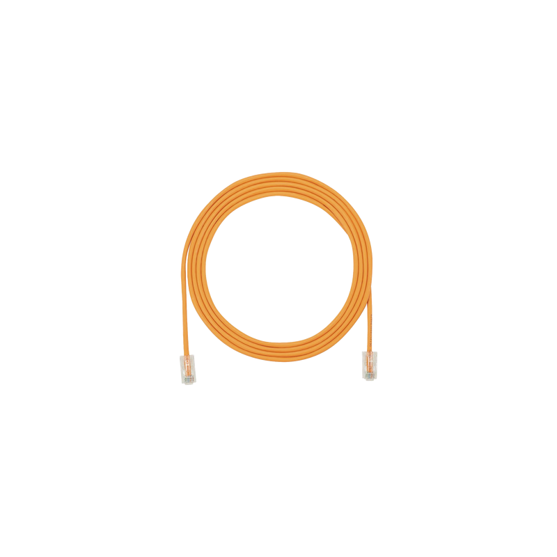 Cable de Parcheo UTP Cat6A 28AWG Naranja 1.52m Panduit