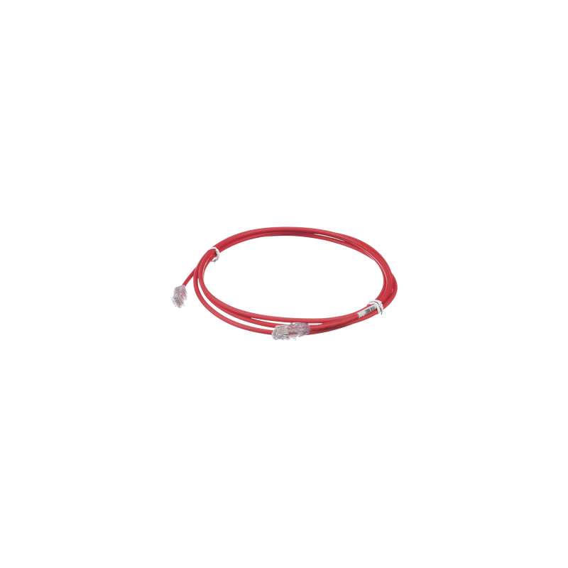 Cable Parcheo Cat6A Panduit 28AWG 2.13m Rojo | Precio México - Envío Inmediato | LM Soluciones