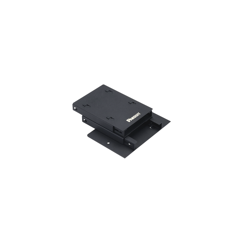 Soporte 2 Casetes HD Flex 6 Puertos Duplex Panduit Negro
