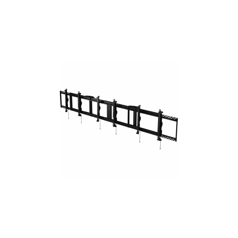Soporte para Pantallas desde 46" tipo Menu Board / 8 Puntos Ajuste Tool-Less / 3x1 Configuración / Carga maxima (136 kg) / Inclinación +15° / Ajuste Horizontal Continuo 