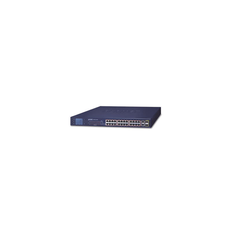 Switch PoE Planet 24 Puertos 300W | Gestión Industrial | Precio México - Envío Inmediato | LM Soluciones