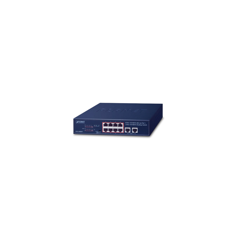 Switch PoE+ 8 Puertos Planet 120W | LM Soluciones