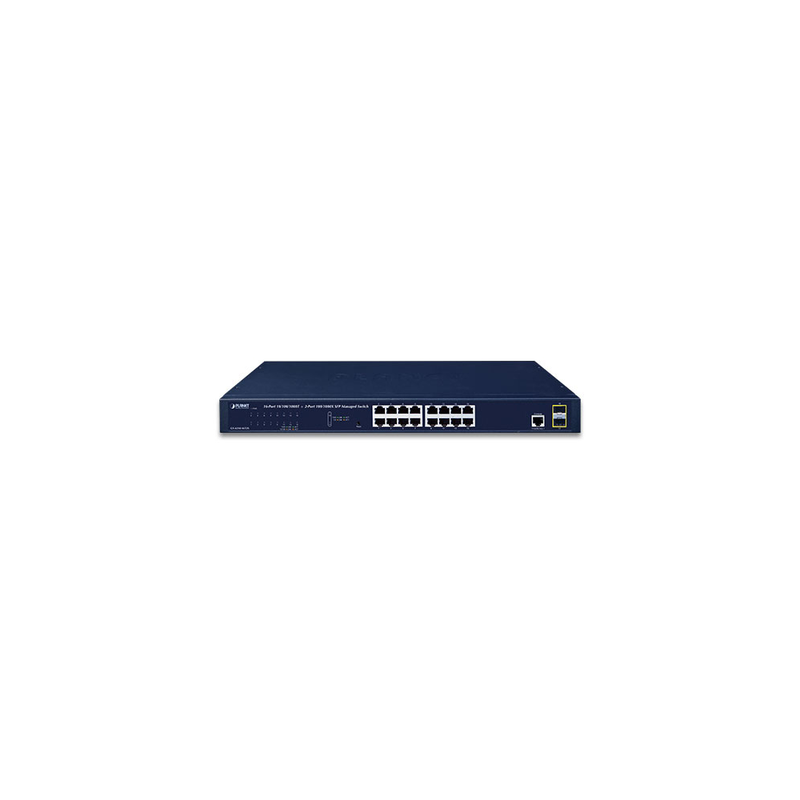 Switch Administrable Capa 2 PLANET 16 Puertos 2 SFP 2.5G | Precio México - Envío Inmediato | LM Soluciones