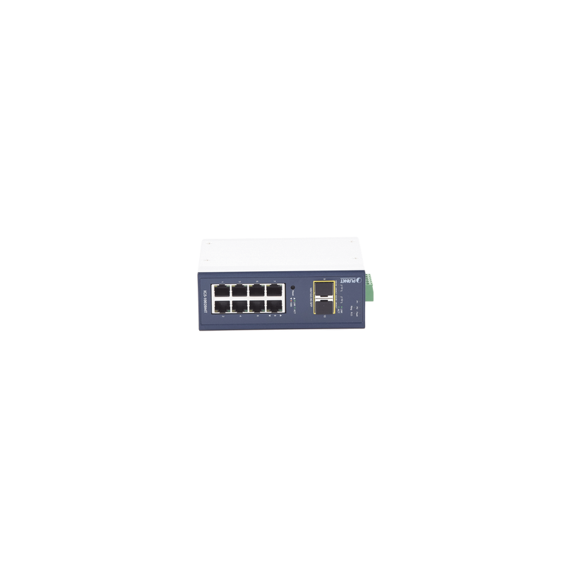 Switch Industrial PLANET Capa 2 8 Puertos Gigabit 2 SFP | Precio México - Envío Inmediato | LM Soluciones