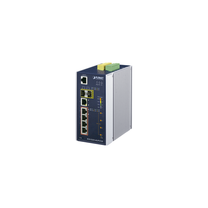 Switch Industrial Administrable 4 Puertos Gigabit Ultra PoE, | Precio México - Envío Inmediato | LM Soluciones