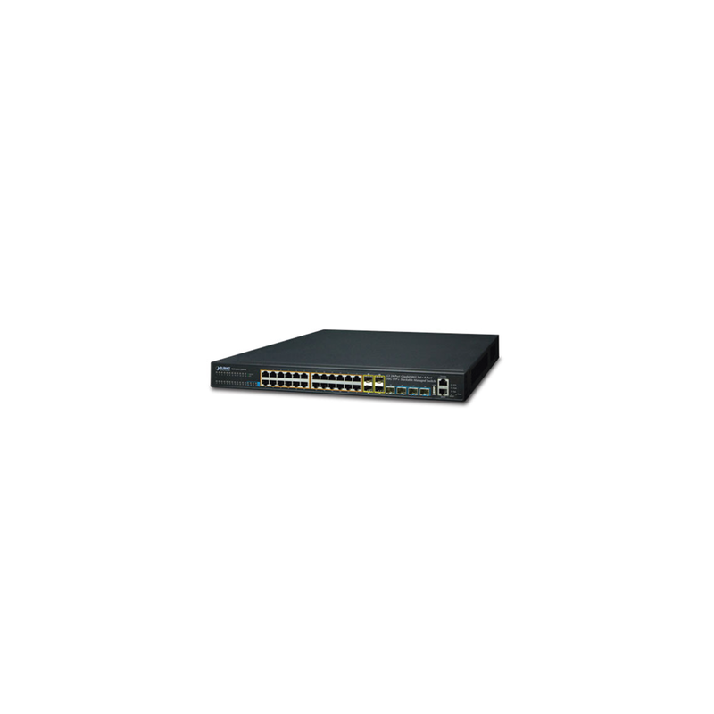 Switch Administrable Planet Capa 3 24 Puertos PoE | LM Soluc | Precio México - Envío Inmediato | LM Soluciones