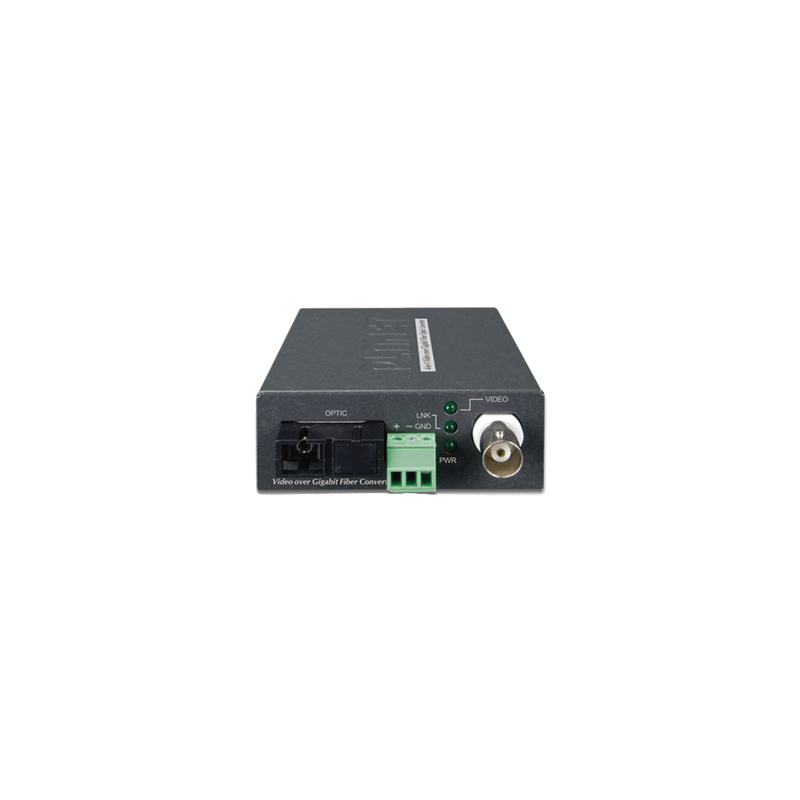 Kit Convertidor de Medios Video Sobre Fibra Gigabit PLANET 2