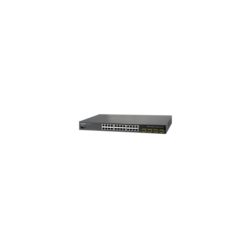 Switch Administrable L2+ 24 Puertos 10/100/1000 Mbps PLANET