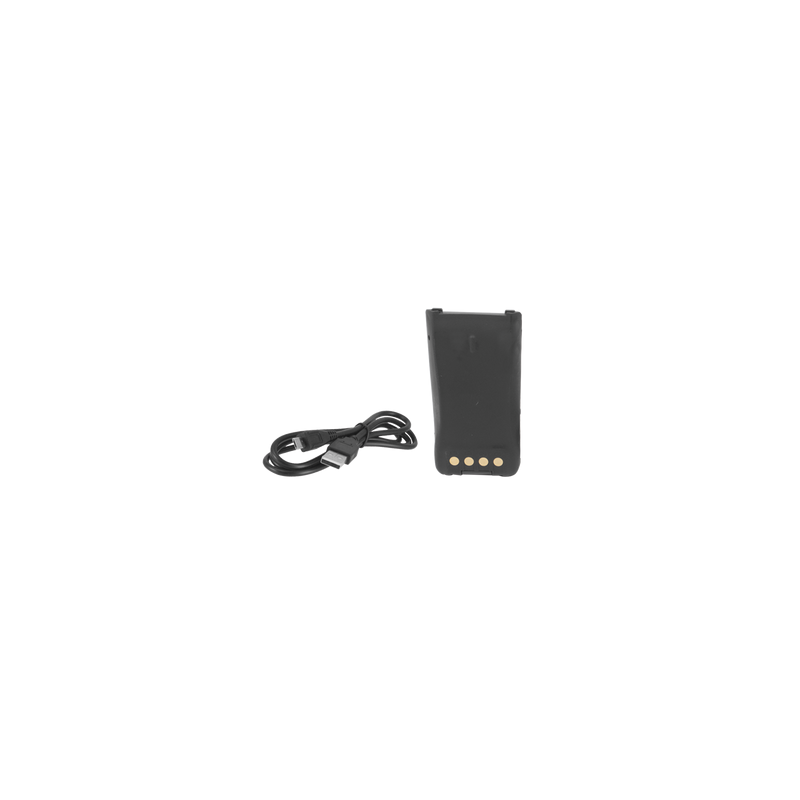 Batería con cargador USB integrado de Li-Ion 2000MAH  con clip para radio HYT PD782 para cargarla como celular