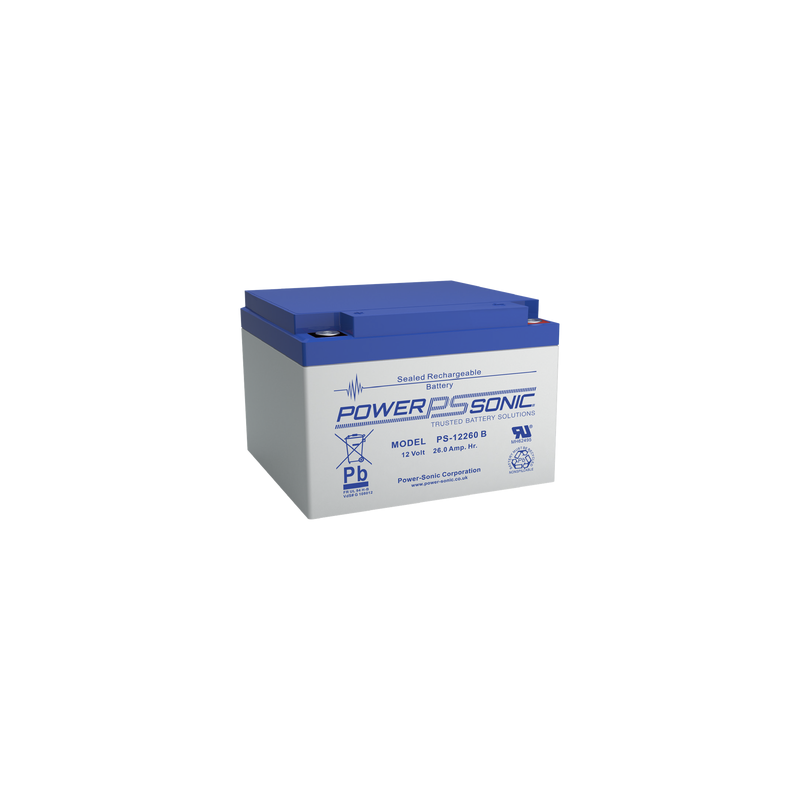 Batería 12V 26AH AGM/VRLA Power Sonic Terminal M5 UL | Precio México - Envío Inmediato | LM Soluciones