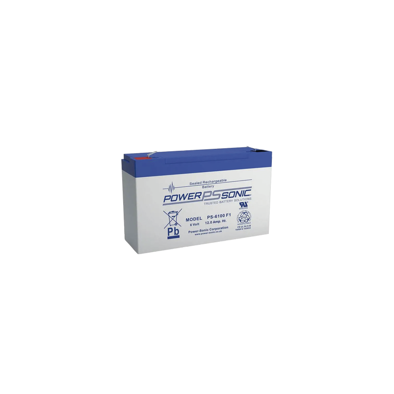 Batería 6V 12AH AGM/VRLA POWER SONIC Respaldo UL | Precio México - Envío Inmediato | LM Soluciones