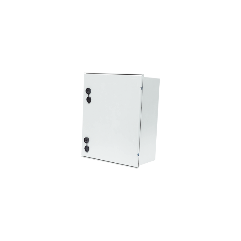 Gabinete de Poliéster IP65 Uso en Intemperie (400 x 500 x 200 mm) con Placa Trasera Interior de Plástico (Incluye Chapa y Llave).