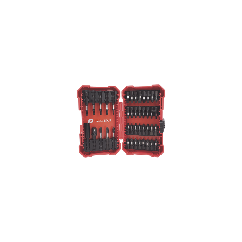 Juego 42 Puntas para Taladro Precision + Estuche Hex 1/4