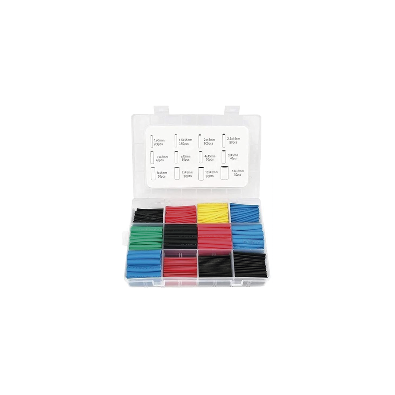 Kit 850 Tubos Termoencogibles Precision 12 Medidas | Precio México - Envío Inmediato | LM Soluciones