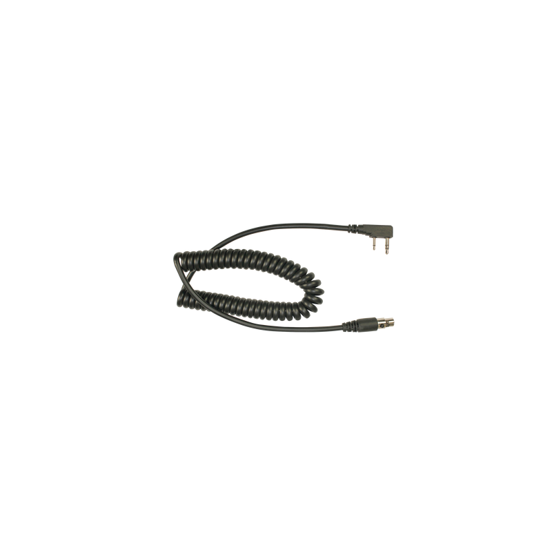 Cable en espiral para auricular HDS-EMB para radios Kenwood Serie G/ 3230/ 2102G/ 2202L/ 2212L/ 2170/ 2360/ 2302/ 2312/ 2000/ 2402/ NX-220/ 320/ NX-240/ 340/ TKD-240/ 340.