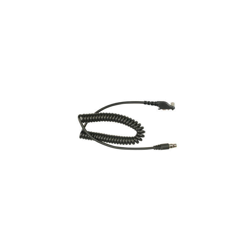 Cable resistente al fuego (UL-914), para auricular HDS-EMB con atenuación de ruido para radios Icom IC-F50/ 60/ 3161/ 4161/ 30GS/ 30GT/ 40GT/ 40GS/ 40G.