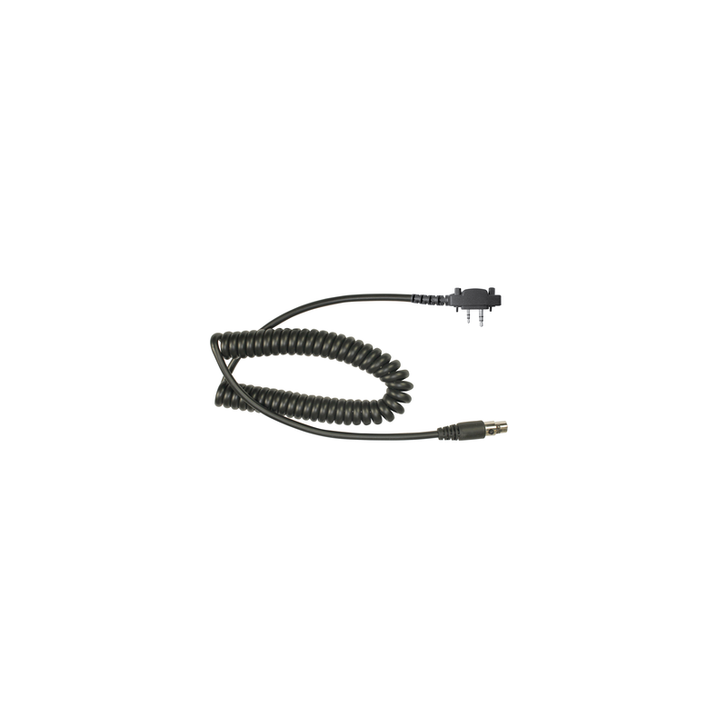 Cable resistente al fuego (UL-914), para auricular HDS-EMB con atenuación de ruido para radios Icom IC-2000/3003/3013/3021/3103/4003/4013/4021/4031/4103/4210/4230, IC-F14, IC-F1000/2000/S/T 