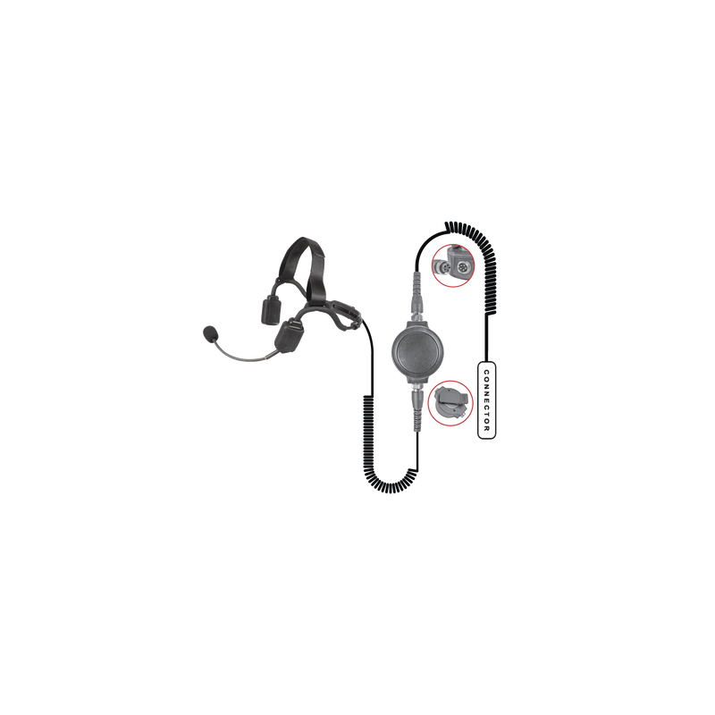 MICROFONO DE SOLAPA CON TUBO ACUSTICO P/ ICOM ICF50/ 60/ 3161/ 4161.
