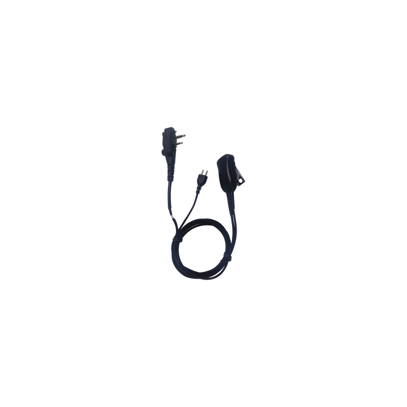 Micrófono audífono de 1 cable de fibra trenzada con sistema SNAP para radios Icom IC-F4003/4013/2000/4021/4031/4210/4230/IC-F14/3021/3013/3103/3003/1000/2000/S/T (con tornillos)