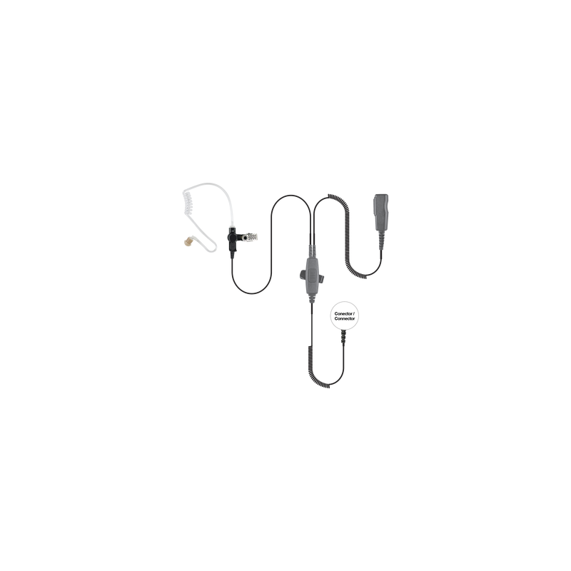 Micrófono Audífono 2 Cables Doble PTT para ICOM ICF-11/14/30 | Precio México - Envío Inmediato | LM Soluciones