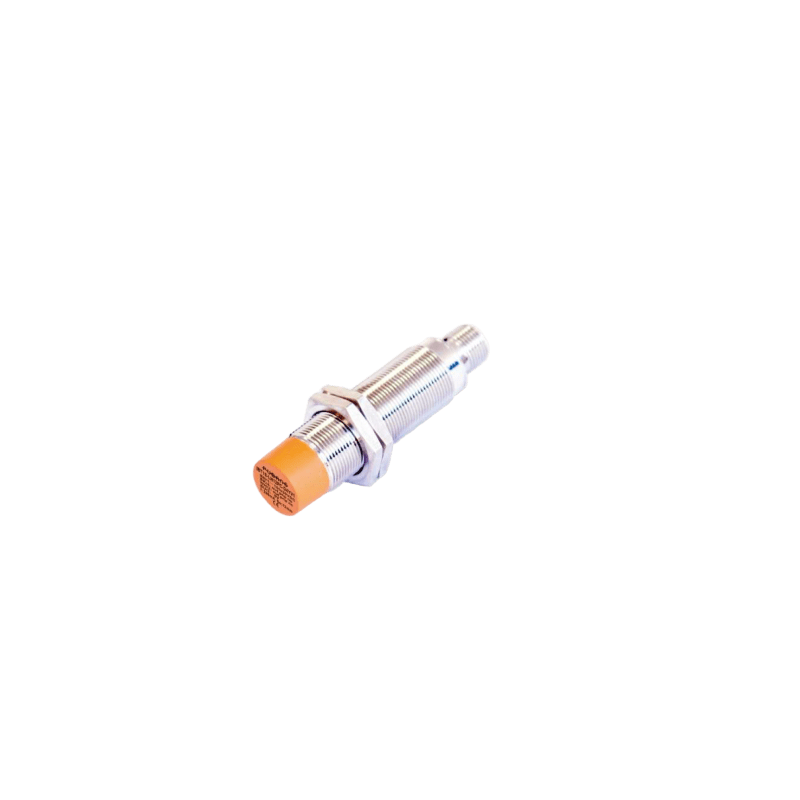 Sensor Inductivo M18 Blindado 8 mm / PNP Normalmente Abierto / Distancia Detección 8 mm / Conector M12 4 Polos / Frecuencia Respuesta 400 Hz / IP67 / Protección Contra Cortocircuito y Polaridad Inversa / Carcasa Latón Niquelado