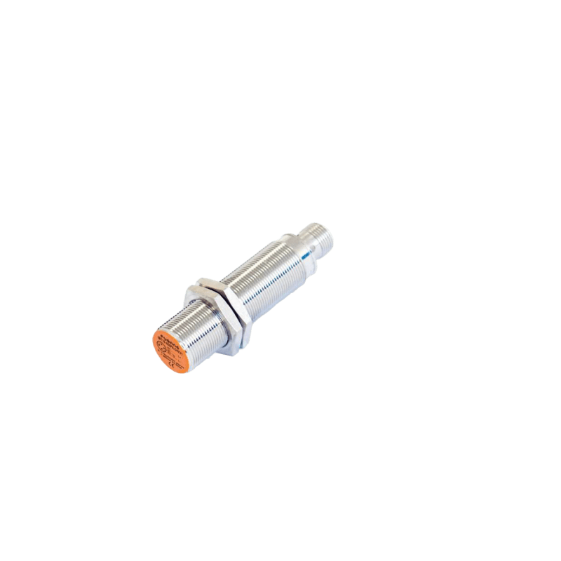 Sensor Inductivo M18 Blindado / Distancia 5 mm / PNP NO / Conector M12 4 polos / IP67 / LED Indicador / Protección contra Cortocircuito y Polaridad Inversa / Frecuencia 600 Hz / Carcasa Latón Niquelado