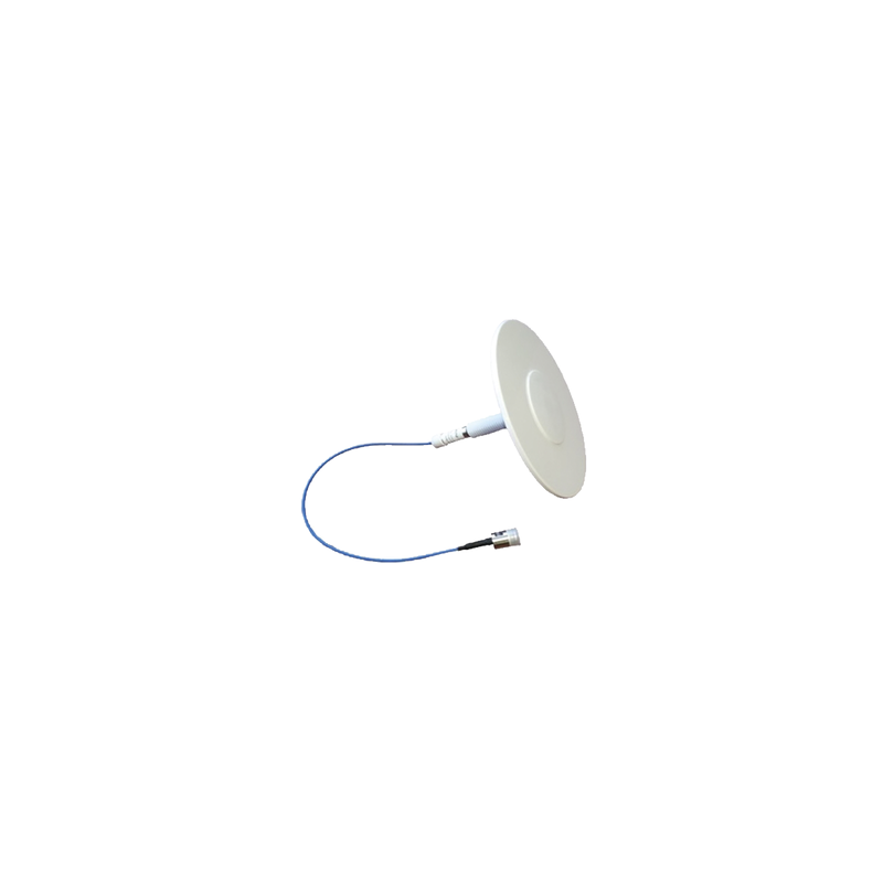 Antena plana blanca DAS para techo, 698-2700 MHz, bajo PIM, N Hembra.