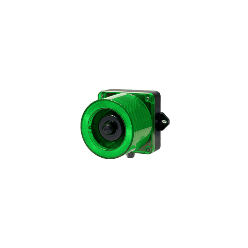 Combinación Baliza LED Verde y Sirena 31 Tonos QLIGHT 12-24  | Precio México - Envío Inmediato | LM Soluciones