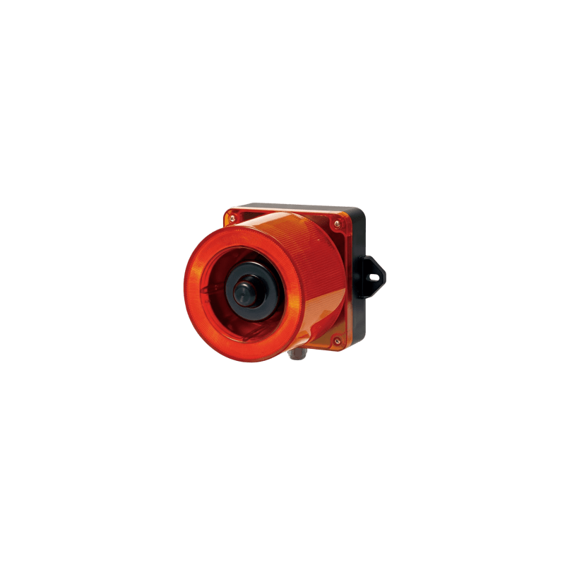 Baliza LED Roja y Sirena 31 Tonos 123 dB QLIGHT | Precio México - Envío Inmediato | LM Soluciones