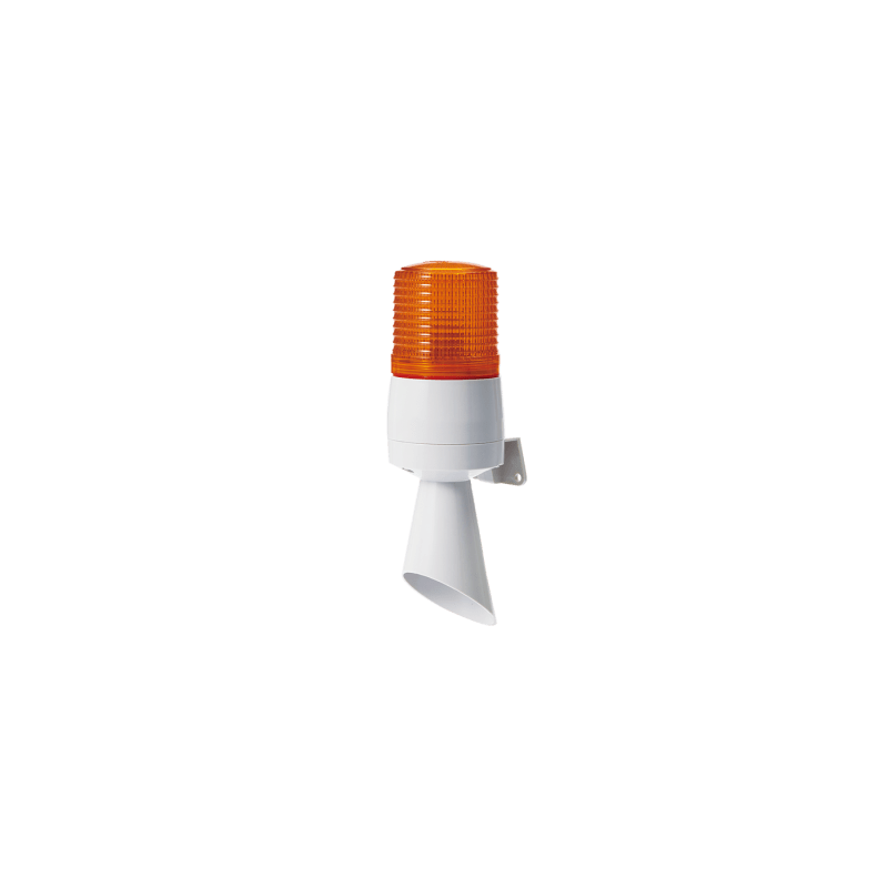 Luz LED QLIGHT Ámbar 110V con Buzzer 95 dB | Precio México - Envío Inmediato | LM Soluciones