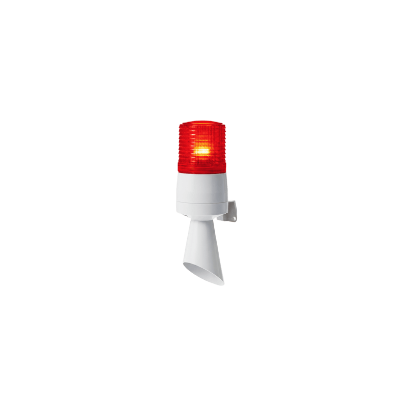 Luz LED QLIGHT 110VCA Patrón Fijo/Destellante Buzzer 95dB Ro | Precio México - Envío Inmediato | LM Soluciones